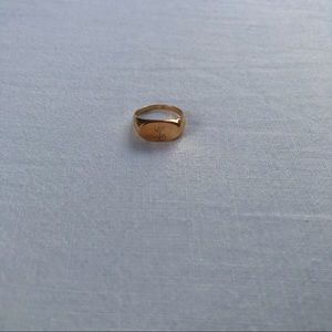 10k solid gold signet ring, size 4.